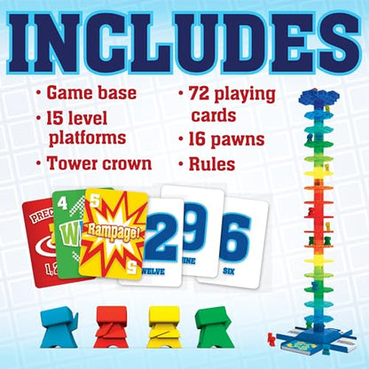 MindWare Leaps and Ledges Strategy Game - Ages 8+ - Fun Party Game and Family Game Night Activity for Kids, Teens, and Adults - 2 to 4 Players