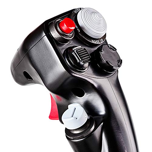 Thrustmaster F-16C Viper HOTAS Add-On Fighter Flight Stick Grip - PC | 1:1 replica, 100% metal, 19 action buttons, 8-way hat, fits HOTAS Warthog, Cougar & Magnetic Base, native DCS support - style: F-16 Viper Grip Add On