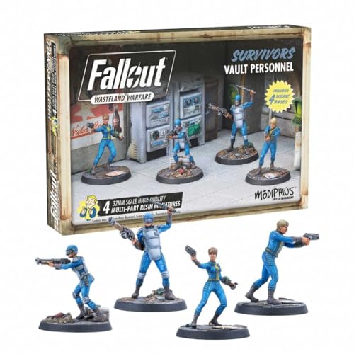 Modiphius Fallout - Wasteland Warfare - Survivors Vault Dwellers Brown - style: Vault Dwellers