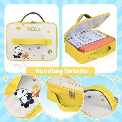 Chinese Small Mahjong Set, 144 Numbered Melamine 1.17" Size Tiles(Yellow) and 8 Blank Tiles, with Carrying Travel Bag, English Instruction, Mahjong Mat, Pro Complete Mahjongg Game Set (Majiang) - color: Yellow, size: 1.17 in