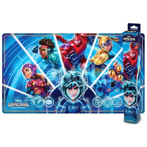 Ravensburger Disney Lorcana TCG: Archazia's Island Playmat Featuring Big Hero 6 - We Could Be Immortals | Protects Cards | Versatile Game, Desk, or Mouse Pad | Durable Non-Slip Surface | Ages 8+