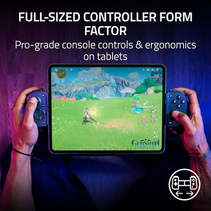 Razer Kishi V3 Pro XL Gaming Controller, iPad & Android Tablets (13") USB-C | Full Sized TMR Thumbsticks, Dual Back Buttons, Wired & Remote Play for PC, HD Haptics, USB-C Gamepad Connection - style: Kishi V3 Pro XL