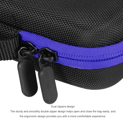 Estink Handheld Game Console Carrying Case EVA Nylon Shockproof Storage Bag 31 X 14 X 6cm for Ally 7 Inch 120Hz Gaming Handheld Travel Camping Daily Use (Blue) - color: Blue