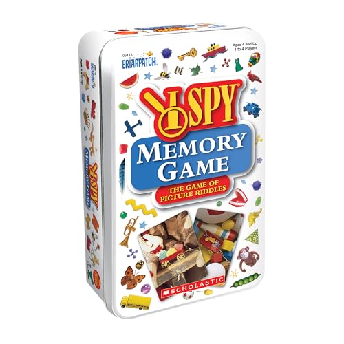 Briarpatch | I SPY Memory Game Travel Tin, Early Learning Preschool Game, Ages 4+