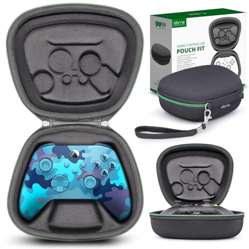 sisma Carry Case Compatible with Xbox Series X/S & Core Wireless Controller Hard Shell Home Safekeeping Travel Protective Cover Storage Case Carrying Bag Black - color: Black
