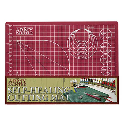The Army Painter, Self-Healing Cutting Mat, Double Sided PVC Non-Slip, A4 | 3-Ply Gridded Miniature and Model Cutting Board, A4, Tabletop Roleplaying, Boardgames, and Wargames Miniature Modelling