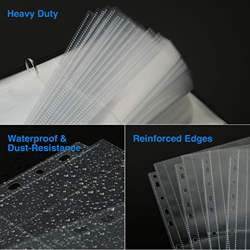 Sooez 30 Pack 8x10 Photo Sleeves for 3 Ring Binder, Hold 60 Pictures | Heavy Duty Plastic Binder Sleeves, Photo Album Refill Pages, Acid Free Archival Page Protector, Binder Inserts for Postcard - size: 8x10" 1-Pocket