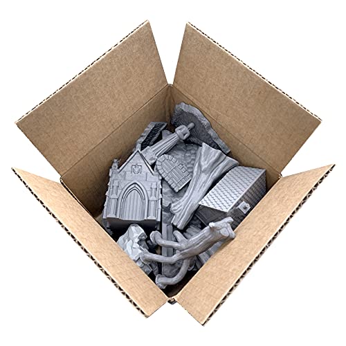EnderToys Terrain Value Box - DND Terrain - 28mm Scenery - 7x7x7 Inch Box - Random Assortment