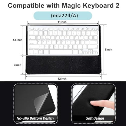 Weewooday Keyboard Wrist Rest for Pad Wrist Rest Stand Compatible with Wireless Keyboard with Numeric Keypad for Easy Typing(Compatible with Magic Keyboard 2, MLA22LL/A) - style: Compatible with Magic Keyboard 2, MLA22LL/A