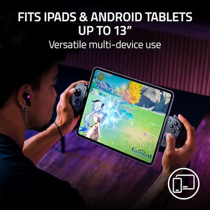 Razer Kishi V3 Pro XL Gaming Controller, iPad & Android Tablets (13") USB-C | Full Sized TMR Thumbsticks, Dual Back Buttons, Wired & Remote Play for PC, HD Haptics, USB-C Gamepad Connection - style: Kishi V3 Pro XL