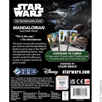 Star Wars: The Deckbuilding Game: Mandalorian Faction Pack | Play as The Mandalorian, Bounty Hunters & Troopers, Strategy Game for Kids & Adults, Ages 12+, 2 Players, 30 Mins