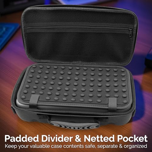 CASEMATIX Carrying Case Compatible with ASUS ROG Xbox Ally X Gaming Handheld PC - Compact Protective Carry Bag with Shoulder Strap for Touchscreen Gaming Console and Accessories