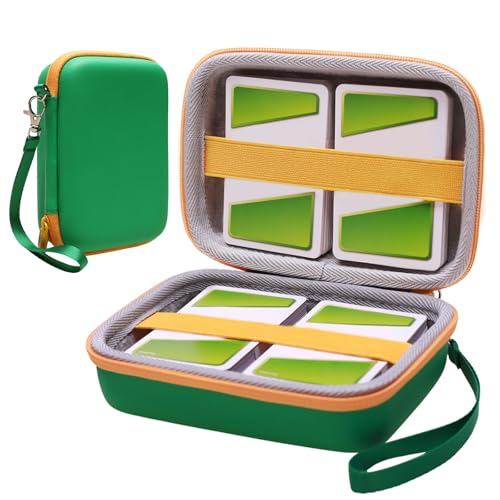L LTGEM 300+ Card Game Case Compatible with Pokemon/UNO/Piles/Phase 10/Exploding Kittens/Five Crowns/Flip 7/SKYJO/Slingz/Survivor/Go Fish/Dutch Blitz/Monopoly Deal and Playing Card, Green(Case Only) - color: Green