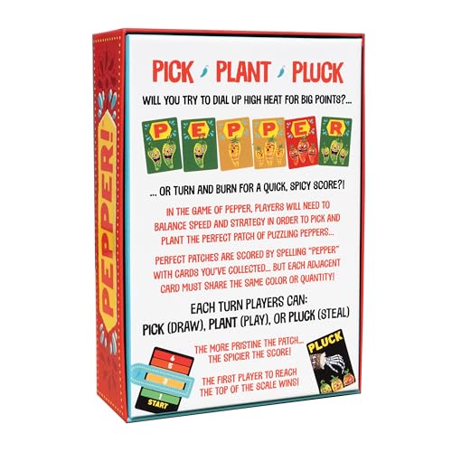 Pepper! Card Game – Fun Family & Party Game for Kids & Adults, Ages 8+, 2–8 Players, 30-Minute Gameplay, Easy to Learn Spicy Strategy Game