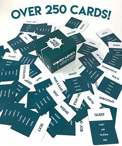 a Dirty Word-Guessing Card Game, Party Games for Adults, Friends, Large Group, Game Night, Bachelorette Party, Adult Party Games