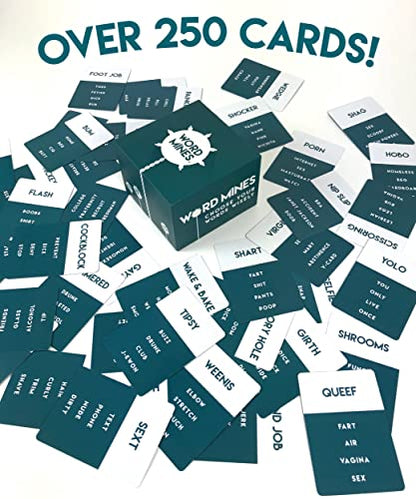 a Dirty Word-Guessing Card Game, Party Games for Adults, Friends, Large Group, Game Night, Bachelorette Party, Adult Party Games