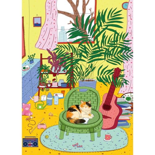 Puzzles for Adults 1000 Pieces, Jigsaw Puzzle for Adults, Fun Challenging Puzzle, Cozy Home Life Puzzles Game, Interlock Perfectly No Dust, Gifts for Easter Mother’s Day - color: Cozy Home Life