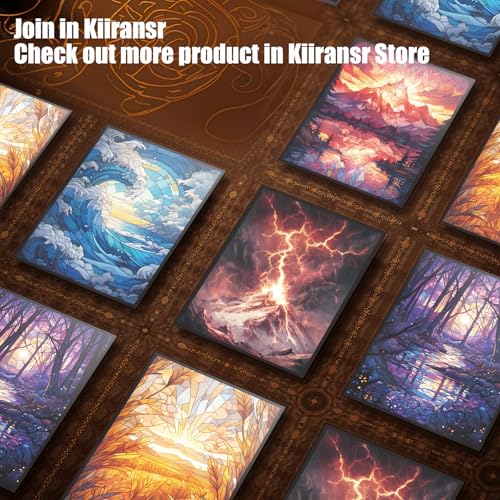 MTG Card Sleeves - Moutain Ultra Clear Front & Matte Finish Back, 100 Count Standard Size Matte Art Sleeve for Magic The Gathering