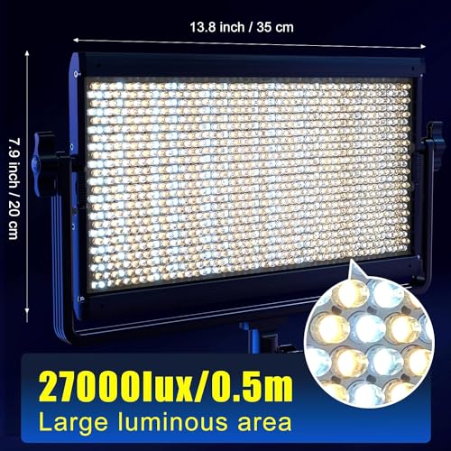 GVM 1500D RGB LED Video Light, 75W Video Lighting Kit with Bluetooth Control, 3 Packs Led Panel Light for Photography, YouTube Studio, Video Shooting, Broadcasting, Conference, 1128 Led Beads - size: 1500D3L