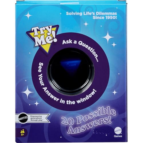 Mattel Games Magic 8 Ball Toys and Games, Original Fortune Teller Ball, Ask a Question and Turn Over For Answer - style: Standard