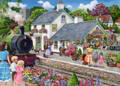 Ravensburger Whistle Stop Cottage 1000 Piece Puzzle for Adults