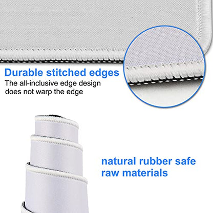 Large Gaming Mouse Pad with Stitched Edges,[27.5x11.8In] Extended Mouse Pad with Non-Slip Natural Rubber Base for Gamer/Desktop/Office/Home (70x30 Greyus) - color: 70x30 Greyus