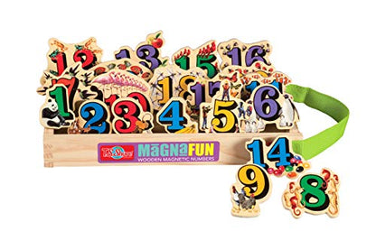 TS Shure by Bendon Numbers Counting 26-Piece Magnafun Educational Wooden Magnets Pre-School Kindergarten Learning 50502 - style: Numbers Wooden Magnets