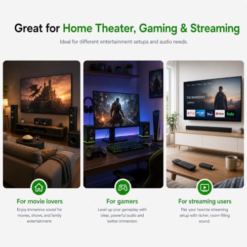HDMI 2.0 오디오 추출기 4K60Hz HDMI to 광학 + 3.5mm 아날로그 오디오 스플리터 돌비 비전, 돌비 애트모스, HDR10, HDCP 2.2, CEC 지원