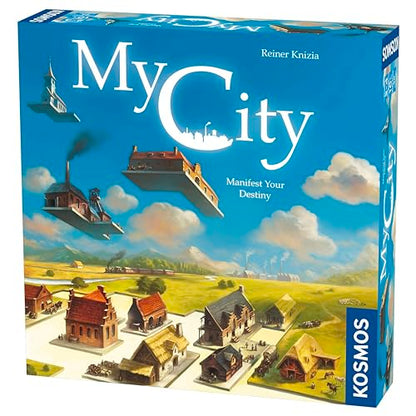 Thames & Kosmos My City | Family – Friendly | Legacy Board Game | Kosmos Games | 2 to 4 Players | Ages 10 and Up | Award Winning Designer Reiner Knizia , Blue - style: My City