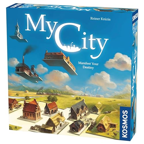 Thames & Kosmos My City | Family – Friendly | Legacy Board Game | Kosmos Games | 2 to 4 Players | Ages 10 and Up | Award Winning Designer Reiner Knizia , Blue - style: My City