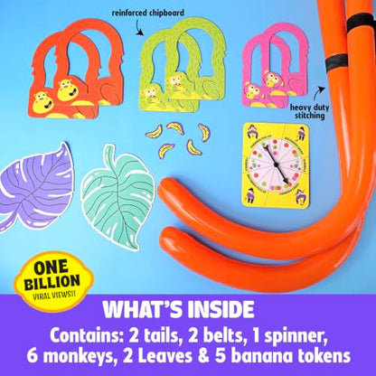 MCMILLER ENTERTAINMENT It’s Bananas – The Hilarious Monkey Tail Party Game for Adults & Families | Funny Indoor & Outdoor Game for Bachelorette Parties, Summer Parties, BBQs, Birthdays & Game Nights