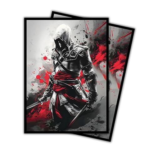 Crimson Creed - MTG Card Sleeves, 104ct, Standard Size, Smooth | Perfect for Double Sleeving, Smudge Resistant Matte Back, Standard 66x92mm - Compatible with Magic The Gathering & TCG Cards - color: Crimson Creed, size: Smooth