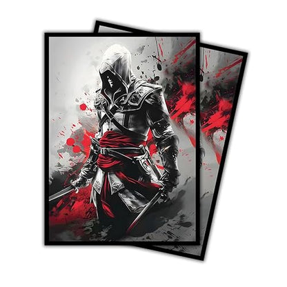 Crimson Creed - MTG Card Sleeves, 104ct, Standard Size, Smooth | Perfect for Double Sleeving, Smudge Resistant Matte Back, Standard 66x92mm - Compatible with Magic The Gathering & TCG Cards - color: Crimson Creed, size: Smooth