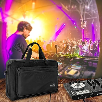 DJ Carrying Case Fits DDJ 200, ddj-wego3, AKAI MK3, Native Maschine Mikro Mk3, Hercules DJ Control Inpulse 200, Numark Party mix, Multi-FX pedals, line 6 helix floor, 16 x 10 x 2.5 Inch, Black - size: 16 x 10 x 2.5 Inch
