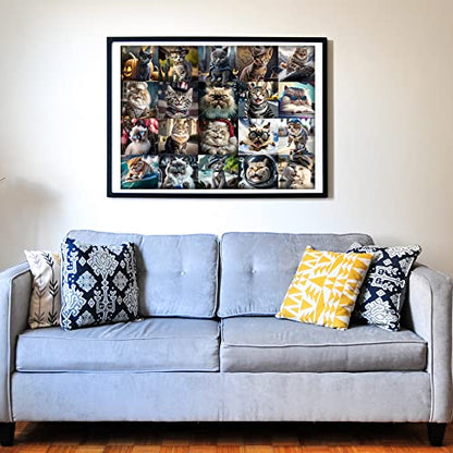 Think2Master Cute Cats 250 Pieces Jigsaw Puzzle Featuring heartwarming Kittens and Cats. Fun Puzzle for Adults & Teens. Great Gift. Size: 14.2” X 19.3” - style: Cute Cats