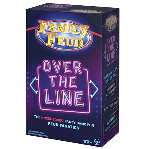 Spin Master Games Family Feud: Over the Line Adult Party Game - style: Ultimate Edition with 50 Bonus Questions