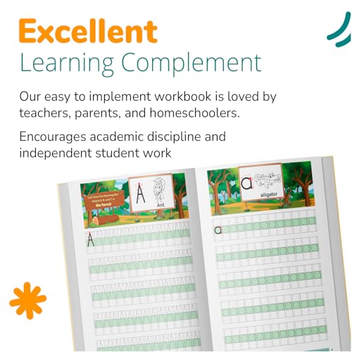 Channie's Alphabet Tracing & Kids Writing Pad, Practice Visual Handwriting & Storytelling Workbooks, 80 Pages, Grades PreK – 1st, Summer School, Learning Workbook for Homeschool and After School - style: Alphabet Tracing & Writing Pad