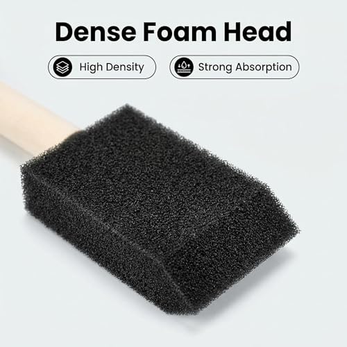 50pcs 1" Foam Brush with High Density Foam, Sponge Brush for Small Project - size: 1inch 50pcs