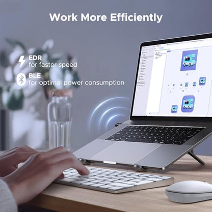 UGREEN USB Bluetooth Adapter for PC, Bluetooth 6.0 Dongle Receiver EDR & BLE, Plug & Play for Windows 11/10/8.1, for Headphone/Keyboard/Mouse/Speakers/Printer