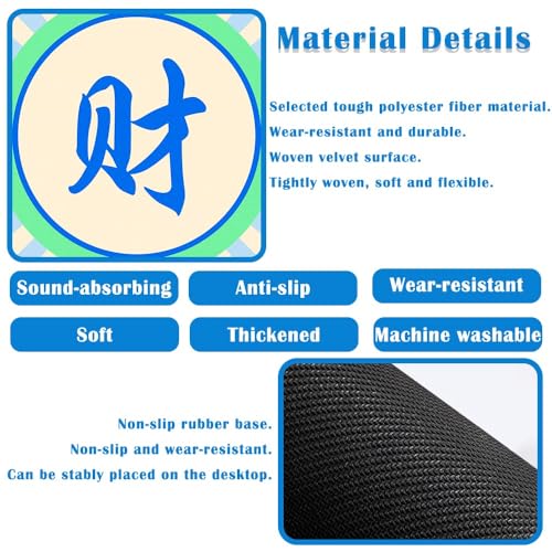 Mahjong Mat, Mahjong Table Mat for Tile Game, 31.5 in x 31.5 in Anti Slip and Noise Reduction Table Cover for Poker Card Board and Dominoes(Blue Green) - color: A-blue Green