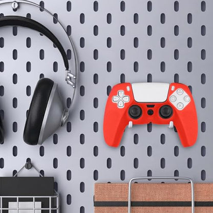 Baval Silicone Cover for Playstation 5 PS5 DualSense Wireless Controller | Scratch-resistant, Easy install, Silicone Construction, Portable Carrying Silicone Cover, Red Silicone Cover - color: Red Silicone Cover