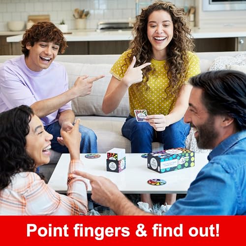 Mattel Games If You were a Party Game, Ridiculous Questions & Finger Voting with Cards & Spinners, 3 to 8 Players