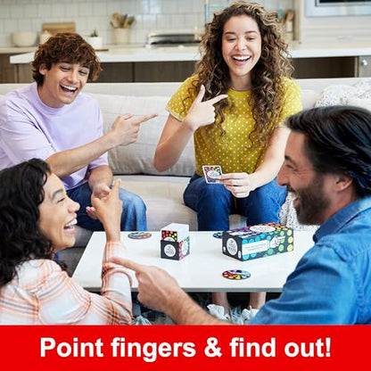 Mattel Games If You were a Party Game, Ridiculous Questions & Finger Voting with Cards & Spinners, 3 to 8 Players