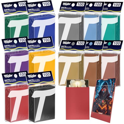 1200ct Matte Card Sleeves - Premium Card Protectors for Trading Cards, MTG, TCG,Magic, and Collectible Card Games - Soft Touch Finish for Smooth Shuffling and Handling - color: 1200 Colors, size: 1200ct standard