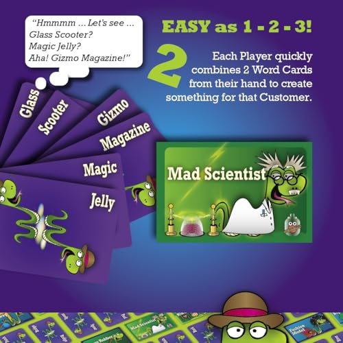 SNAKE OIL Joke Juice Expansion Pack, Junior Card Game, 170 Word Cards | Award-Winning Game, 3-10 Players, 15 Customer Cards (30 Customers), For Friends and Family Ages 8+