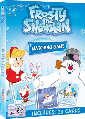 Masterpieces Officially Licensed Frosty The Snow Man Picture Matching Card Game for Kids and Families - style: Frosty the Snowman