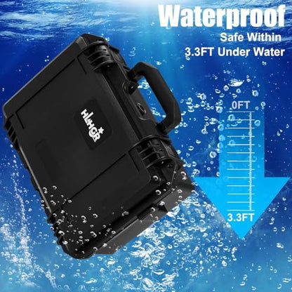 HLHGR Hard Carrying Case for Nintendo Switch 2,Heavy Duty Protective case IP67 Waterproof Soft Lining Hard Travel All IN One Case for Nintendo Switch 2 Console Pro Controller & Accessories (blue) - color: blue