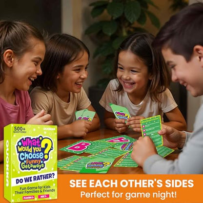 QUOKKA Card Game for Teens, Kids, Adults – 500+ Hilarious Travel & Vacation Scenarios | Funny Getaways What Would You Choose Challenge | Family Nights & Party Game for Friends, Road Trips & Sleepovers - color: 5. Funny Getaways