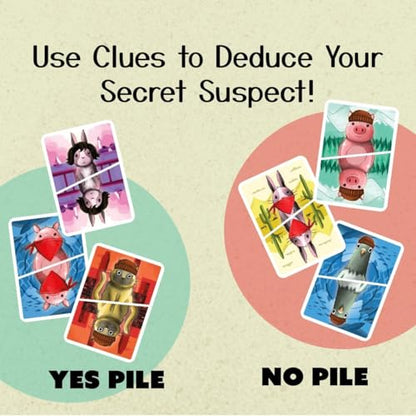 Gamewright - Deduckto – Logic & Deduction Card Game for Kids & Families | Fast‑Playing Mystery Game | 2–4 Players Ages 8+ | Family Game Night Fun