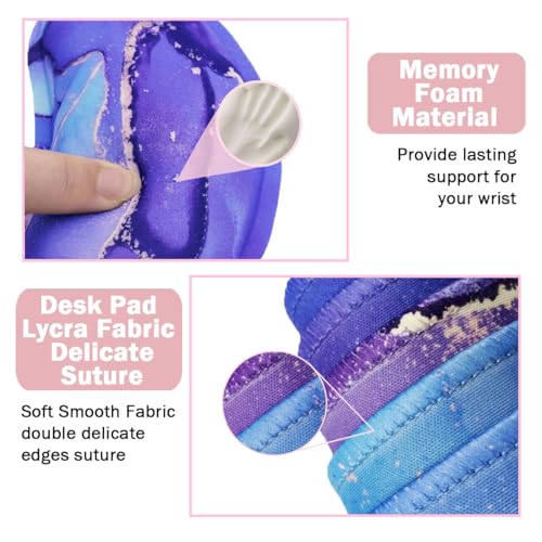 4-in-1 Large Mouse Pad, Keyboard Wrist Rest Pad & Wrist Support Mousepad Set, Extended Desk Pad Waterproof Desk Mat for Home Office Study Game - color: xin